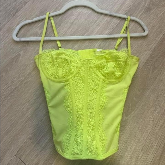 Urban outfitters modern love corset in yellow - Picture 1 of 1